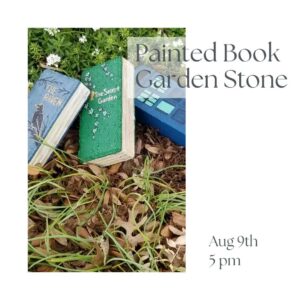 Painted Book Garden Stone DIY Workshop